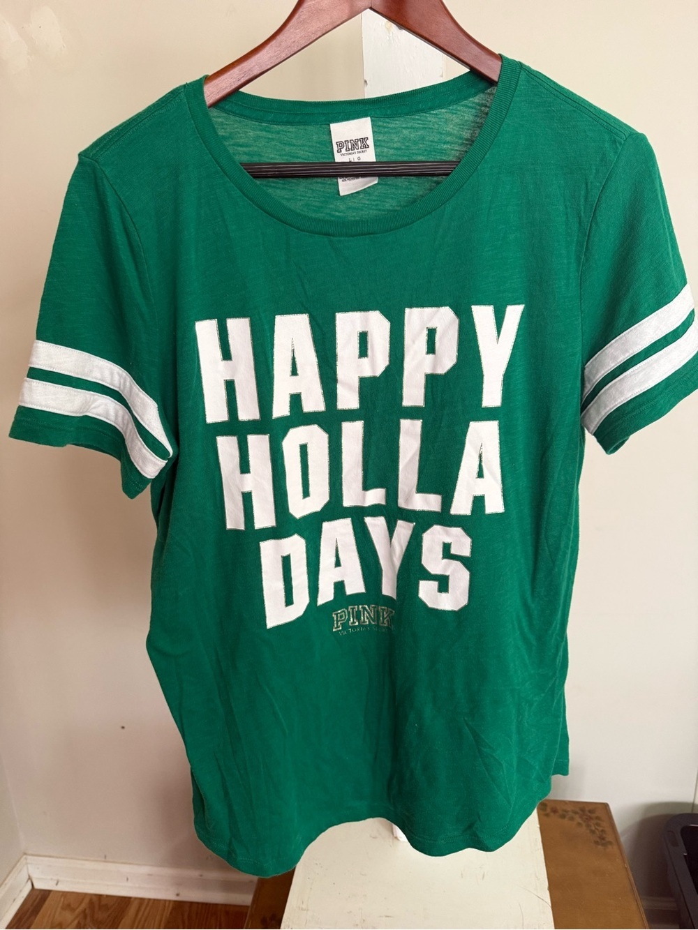 Victoria’s Secret Pink “Happy Holla Days” Tee Shirt